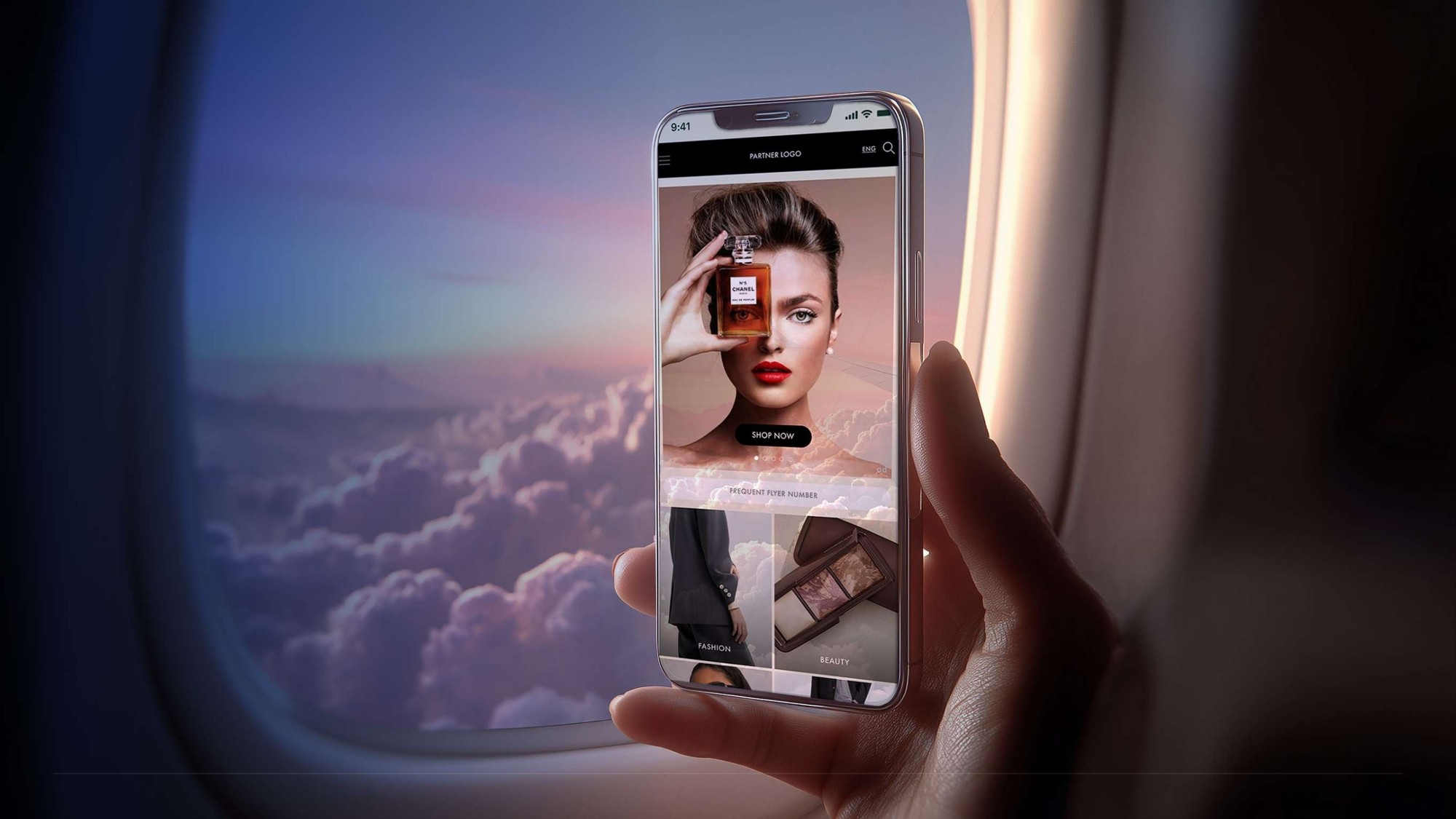 AirMall inflight shopping platform at 35,000 feet